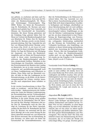 21. LTG-Sitzung am 30. September 2010