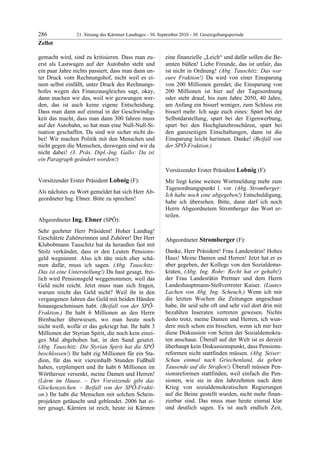 21. LTG-Sitzung am 30. September 2010