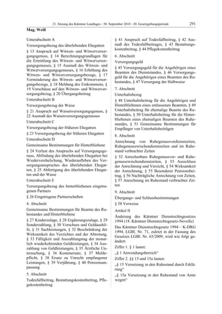 21. LTG-Sitzung am 30. September 2010