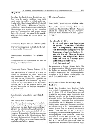 21. LTG-Sitzung am 30. September 2010