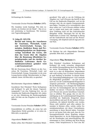 21. LTG-Sitzung am 30. September 2010