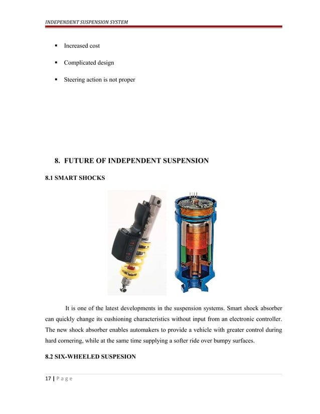INDEPENDENT SUSPENSION SYSTEM