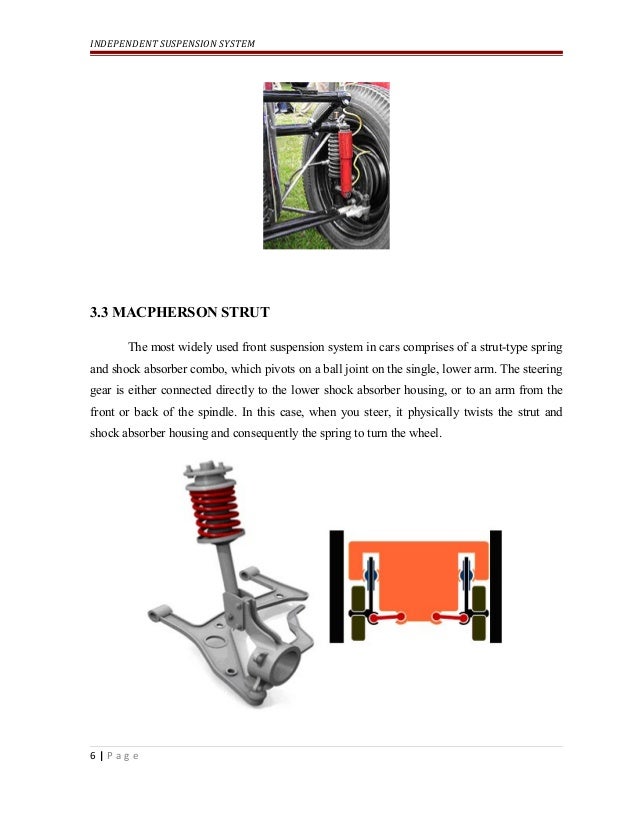 INDEPENDENT SUSPENSION SYSTEM