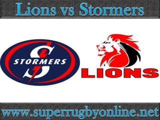 live Lions vs Stormers