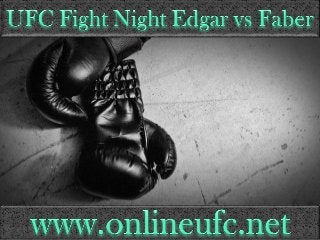 Fight Edgar vs Faber online