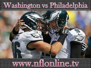 live nfl Washington vs Philadelphia