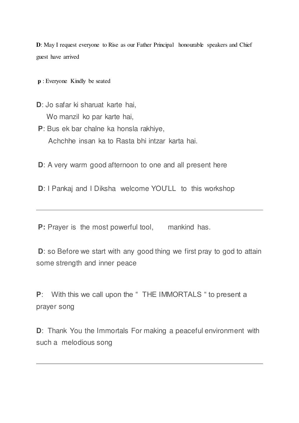 Anchoring Script