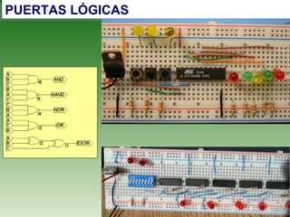 PUERTAS LÓGICASPUERTAS LÓGICAS
 