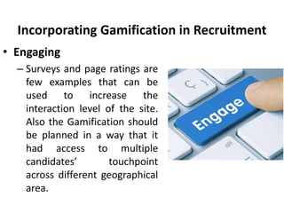 Gamification in recruitment and selection - Gamification in HR - Manu ...