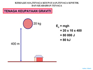 Tenaga keupayaan graviti