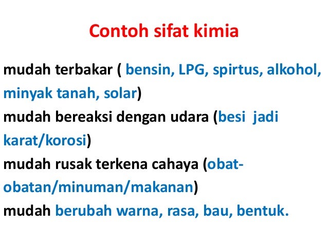 Sifat Fisika Dan Sifat Kimia Kelas 7 Smp