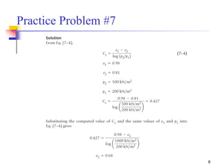 Geotechnical Engineering-I [Lec #21: Consolidation Problems] | PPSX
