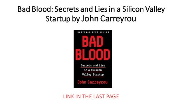bad blood startup