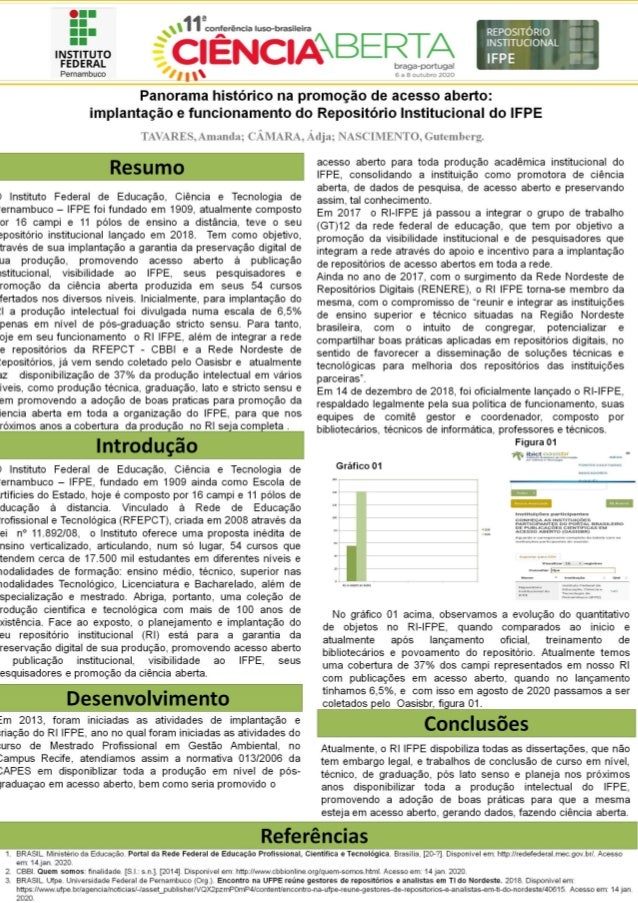 Panorama histórico na promoção de acesso aberto: implantação e funcionamento do Repositório Institucional do IFPE