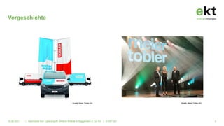 Vorgeschichte
16.06.2021 | Alarmstufe Rot: Cyberangriff!. Referat Referat A. Baggenstos & Co. AG | © EKT AG 4
Quelle: Meier Tobler AG
Quelle: Meier Tobler AG
 