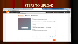 STEPS TO UPLOAD
 