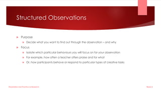 Observation Dissertation Example 21.03.22 Observations, experiments and PaR | PPTX