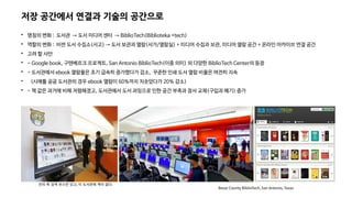 저장 공간에서 연결과 기술의 공간으로

명칭의 변화 : 도서관 → 도서 미디어 센터 → BiblioTech(Biblioteka +tech)

역할의 변화 : 비싼 도서 수집소(서고) → 도서 보관과 열람(서가/열람실) + 미디어 수집과 보관, 미디어 열람 공간 + 온라인 아카이브 연결 공간

고려 할 사안

- Google book, 구텐베르크 프로젝트, San Antonio BiblioTech(이중 의미) 외 다양한 BiblioTech Center의 등장

- 도서관에서 ebook 열람율은 초기 급속히 증가했다가 감소, 꾸준한 인쇄 도서 열람 비율은 여전히 지속

(시애틀 공공 도서관의 경우 ebook 열람이 60%까지 치솟았다가 20% 감소)

- 책 값은 과거에 비해 저렴해졌고, 도서관에서 도서 과잉으로 인한 공간 부족과 장서 교체(구입과 폐기) 증가
Bexar County BiblioTech, San Antonio, Texas
전자 북 검색 부스만 있고, 이 도서관에 책이 없다.
 