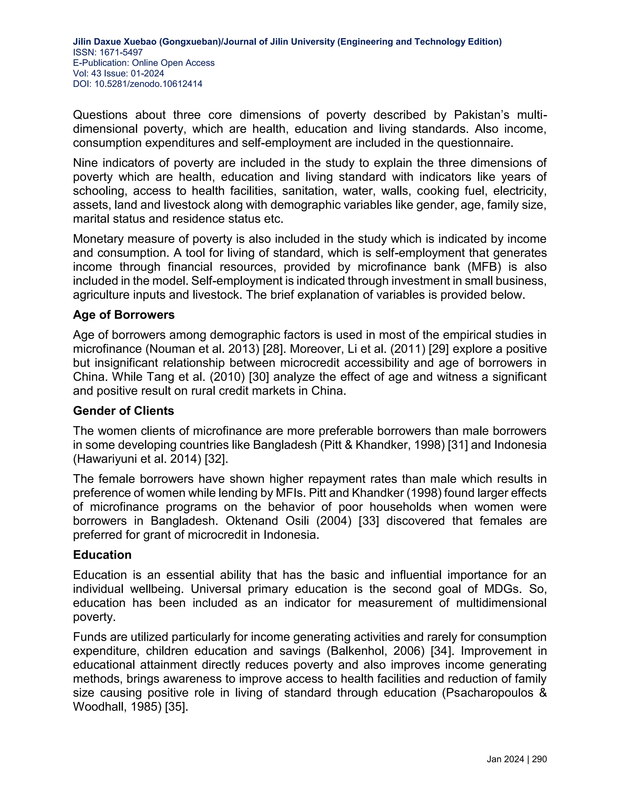 IMPACT OF MICROFINANCE ON POVERTY REDUCTION IN SOUTHERN PUNJAB PAKISTAN ...