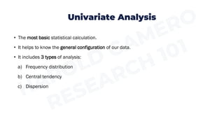 Research 101: Descriptive Quantitative Analysis | PDF
