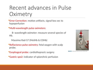 Pulse Oximetry (points for anaesthesiologist) | PPT