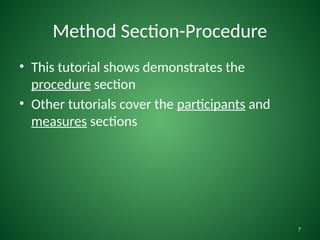 Method Participant Section Example 21. Writing a Method Section-Procedure.pptx