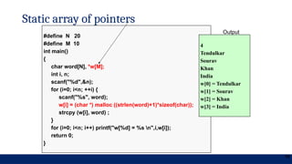 Algoritmos e Estruturas de Dados - dynamic memory allocation | PPTX
