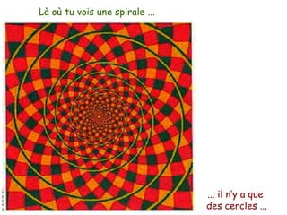 Là où tu vois une spirale ... ... il n‘y a que  des cercles ... 