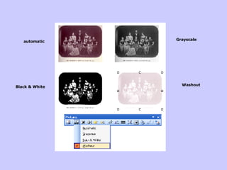 Grayscale and Watermark automatic Grayscale Black & White Washout 