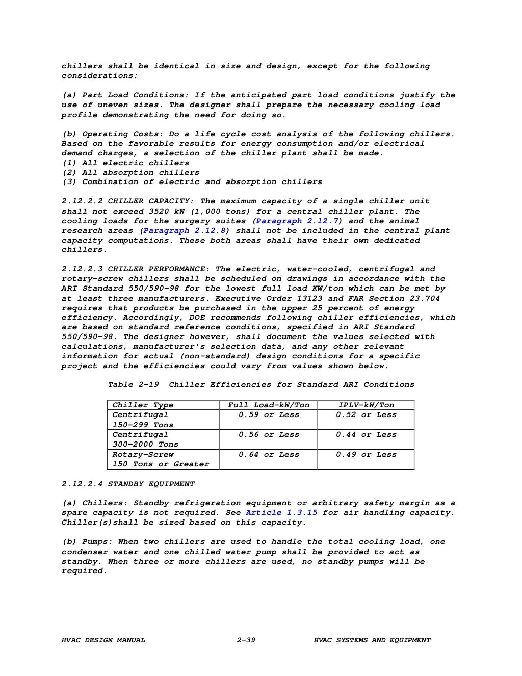 Va Til Hvac Design Manual