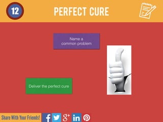 Share With Your Friends!
12
Name a  
common problem
Deliver the perfect cure
PERFECT CURE
 