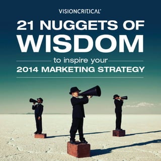 21 Nuggets of Wisdom to Inspire Your 2014 Marketing Strategies