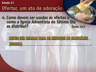 21   ofertar, um ato de adorão