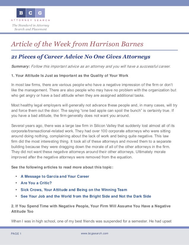 Legal career advice Legal career advice