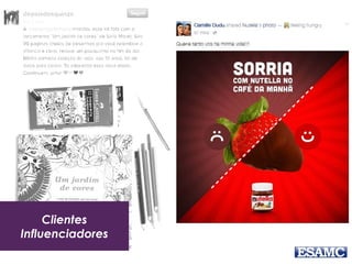 Clientes
Influenciadores
 
