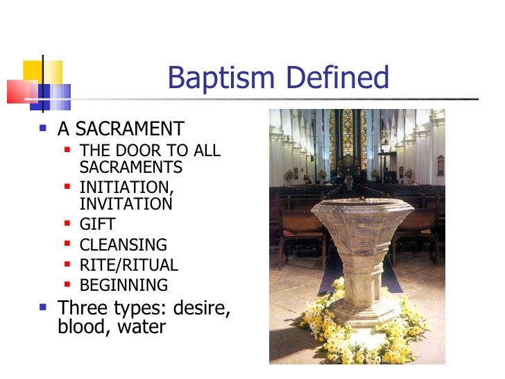 21 R C I A Sacrament Of Baptism