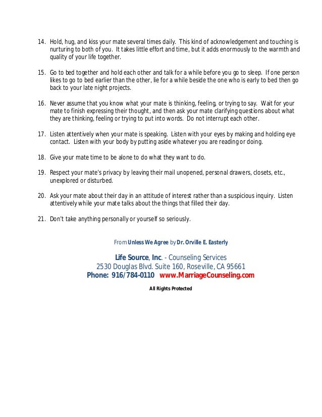 21 relationship rules for