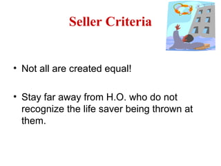 Seller Criteria ,[object Object],[object Object],[object Object]