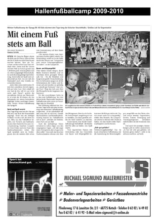 Hallenfußballcamp 2009-2010
 