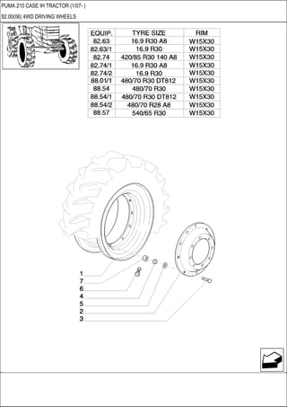 PUMA 210 CASE IH TRACTOR (1/07- )
82.00(06) 4WD DRIVING WHEELS
 