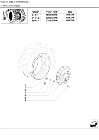 PUMA 210 CASE IH TRACTOR (1/07- )
83.00(11) DRIVE WHEELS
 