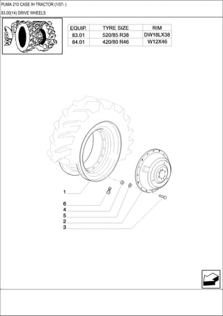PUMA 210 CASE IH TRACTOR (1/07- )
83.00(14) DRIVE WHEELS
 