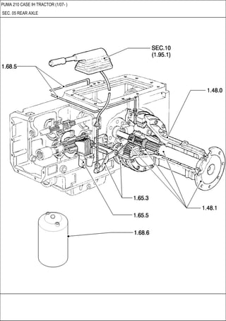 PUMA 210 CASE IH TRACTOR (1/07- )
SEC. 05 REAR AXLE
 
