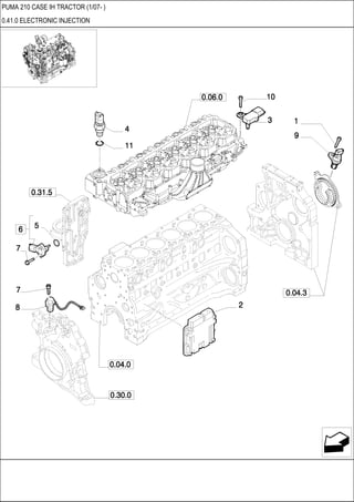 PUMA 210 CASE IH TRACTOR (1/07- )
0.41.0 ELECTRONIC INJECTION
 