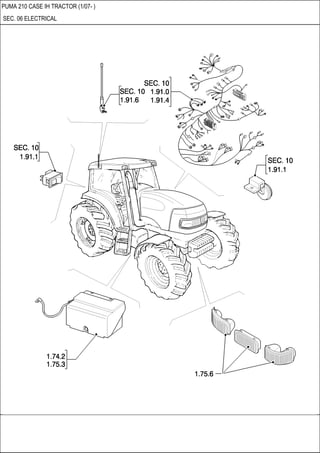 PUMA 210 CASE IH TRACTOR (1/07- )
SEC. 06 ELECTRICAL
 