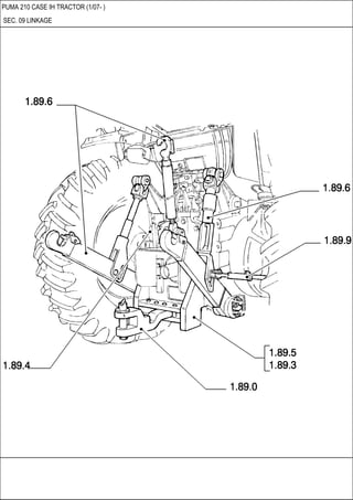 PUMA 210 CASE IH TRACTOR (1/07- )
SEC. 09 LINKAGE
 