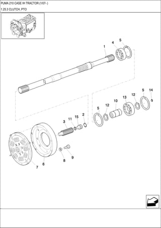 PUMA 210 CASE IH TRACTOR (1/07- )
1.25.3 CLUTCH, PTO
 
