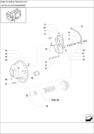 PUMA 210 CASE IH TRACTOR (1/07- )
1.28.7(01) CLUTCH ENGAGEMENT
 