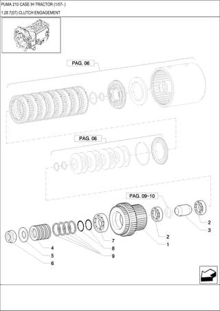 PUMA 210 CASE IH TRACTOR (1/07- )
1.28.7(07) CLUTCH ENGAGEMENT
 