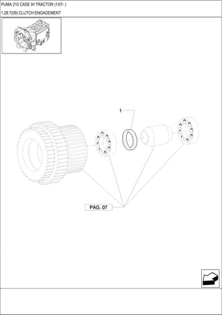 PUMA 210 CASE IH TRACTOR (1/07- )
1.28.7(09) CLUTCH ENGAGEMENT
 